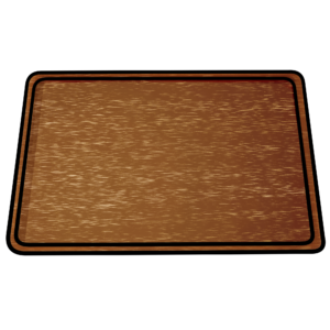 木製お盆のイラスト｜トレー・定食・配膳素材