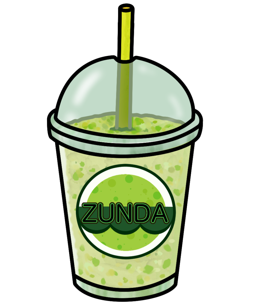 ずんだシェイクのシンプルイラスト｜名物、無料ダウンロード素材
