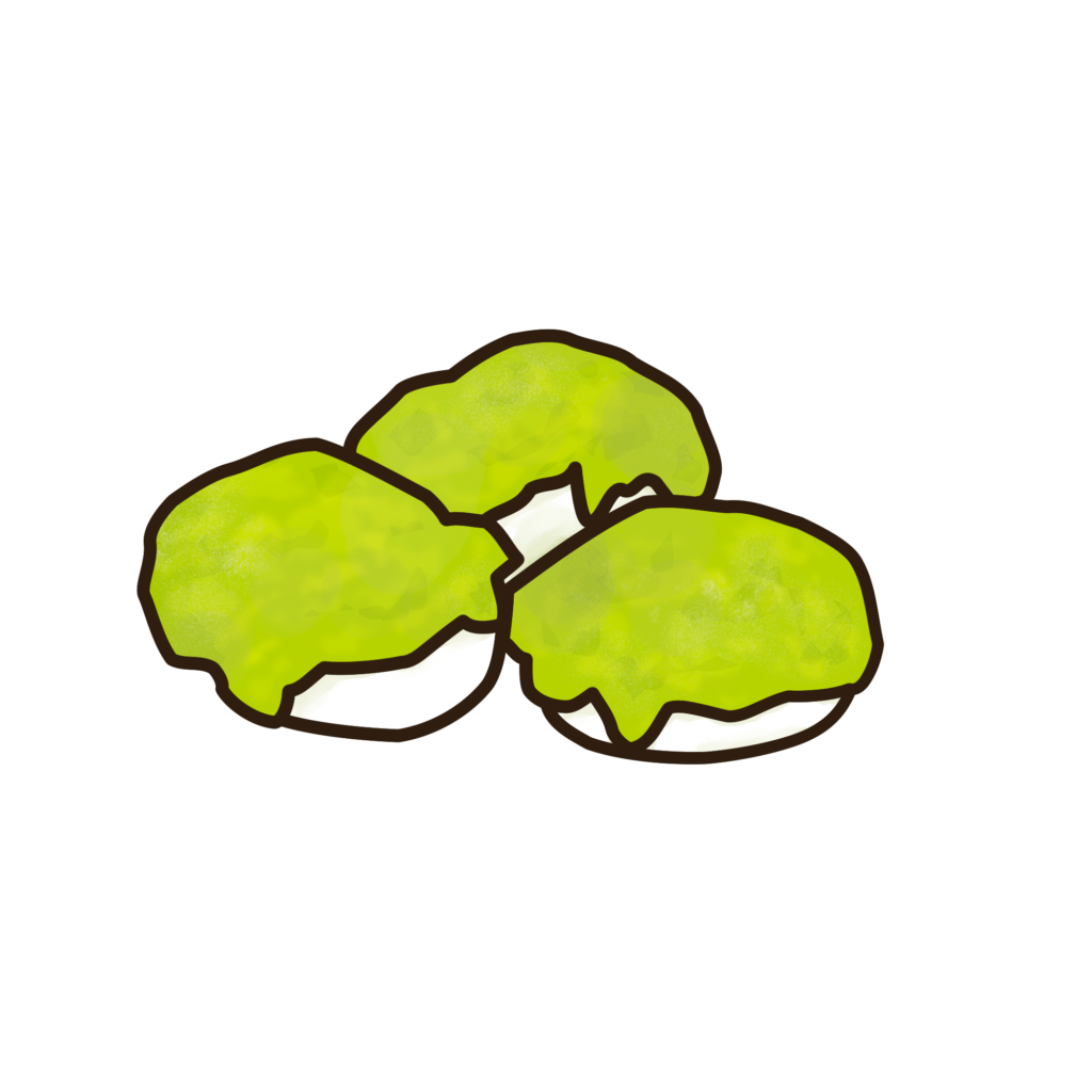 ずんだ餅のイラスト｜シンプルな仙台名物素材