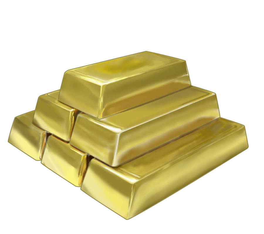 金の延べ棒のイラスト