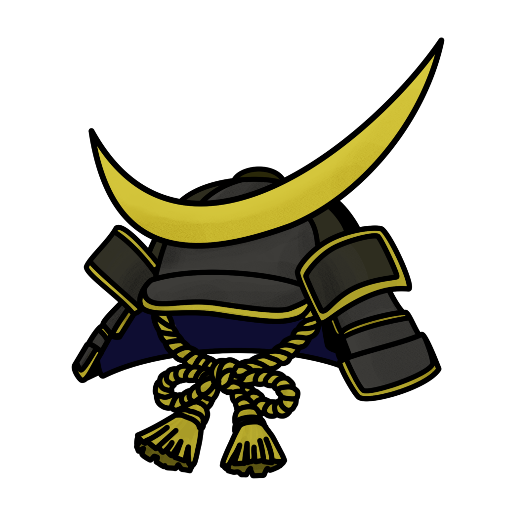 伊達政宗風 兜のイラスト｜仙台・戦国武将素材