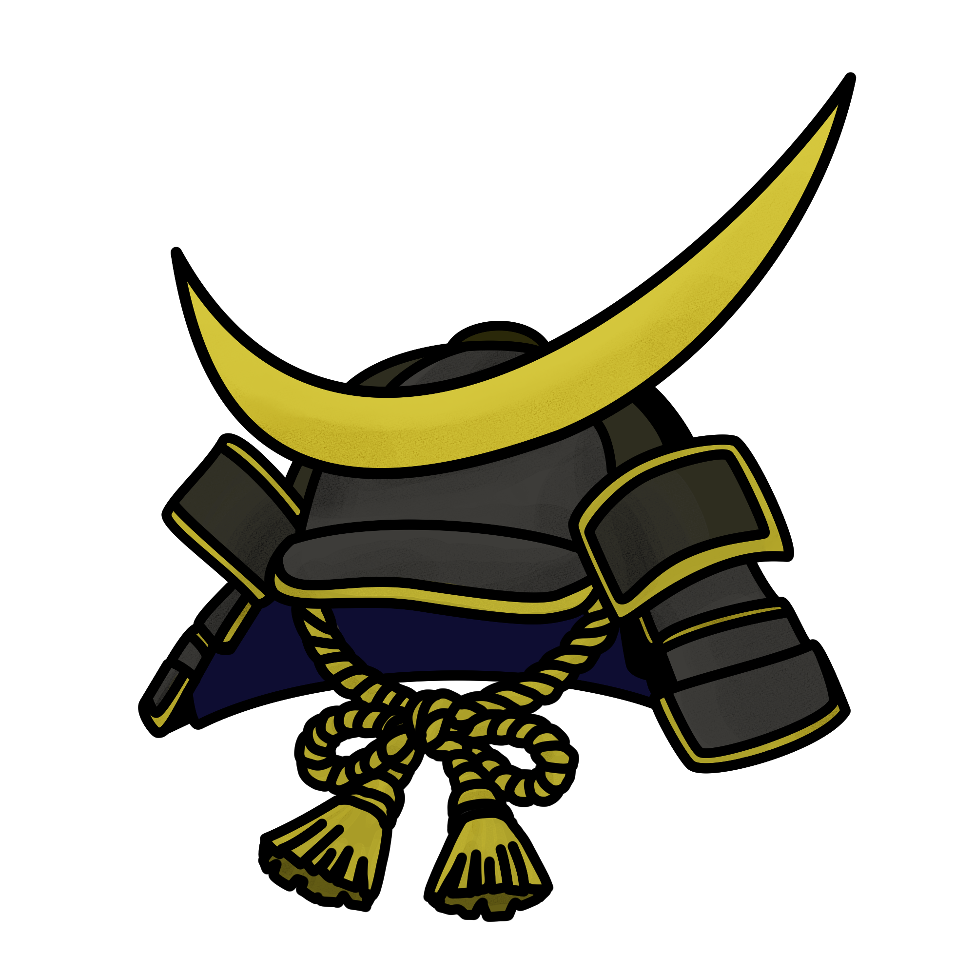 伊達政宗風 兜のイラスト｜仙台・戦国武将素材