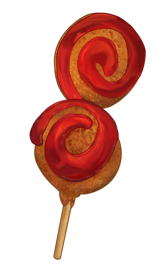 瓢箪揚げのイラスト素材｜名物、無料ダウンロード