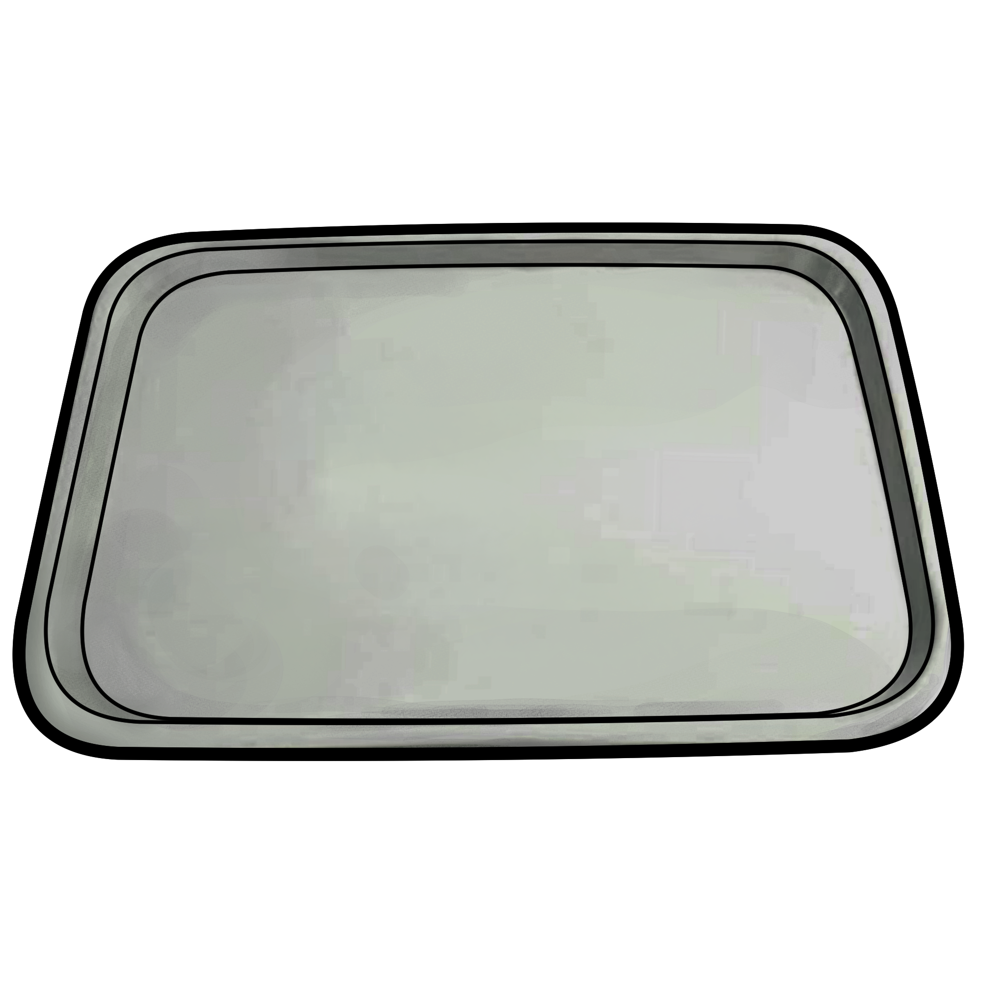 銀のお盆のイラスト｜シンプルなトレー素材