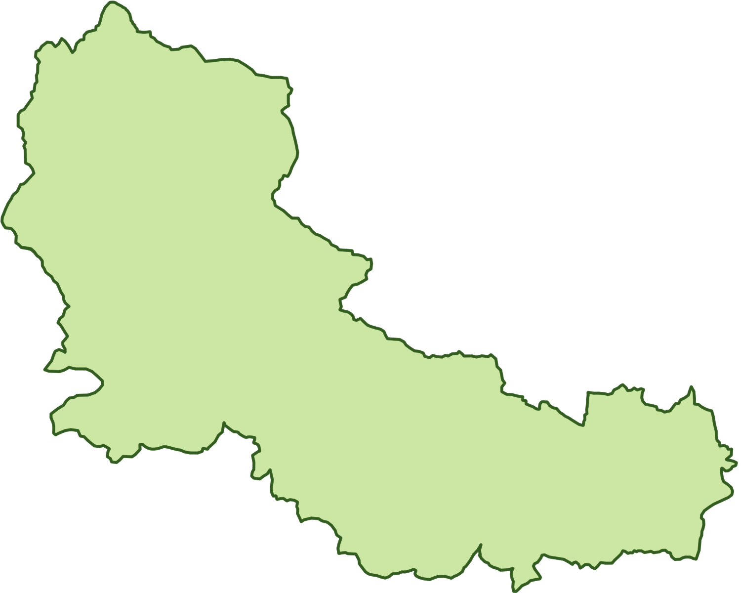 仙台市青葉区の地図イラスト｜シンプル地域マップ