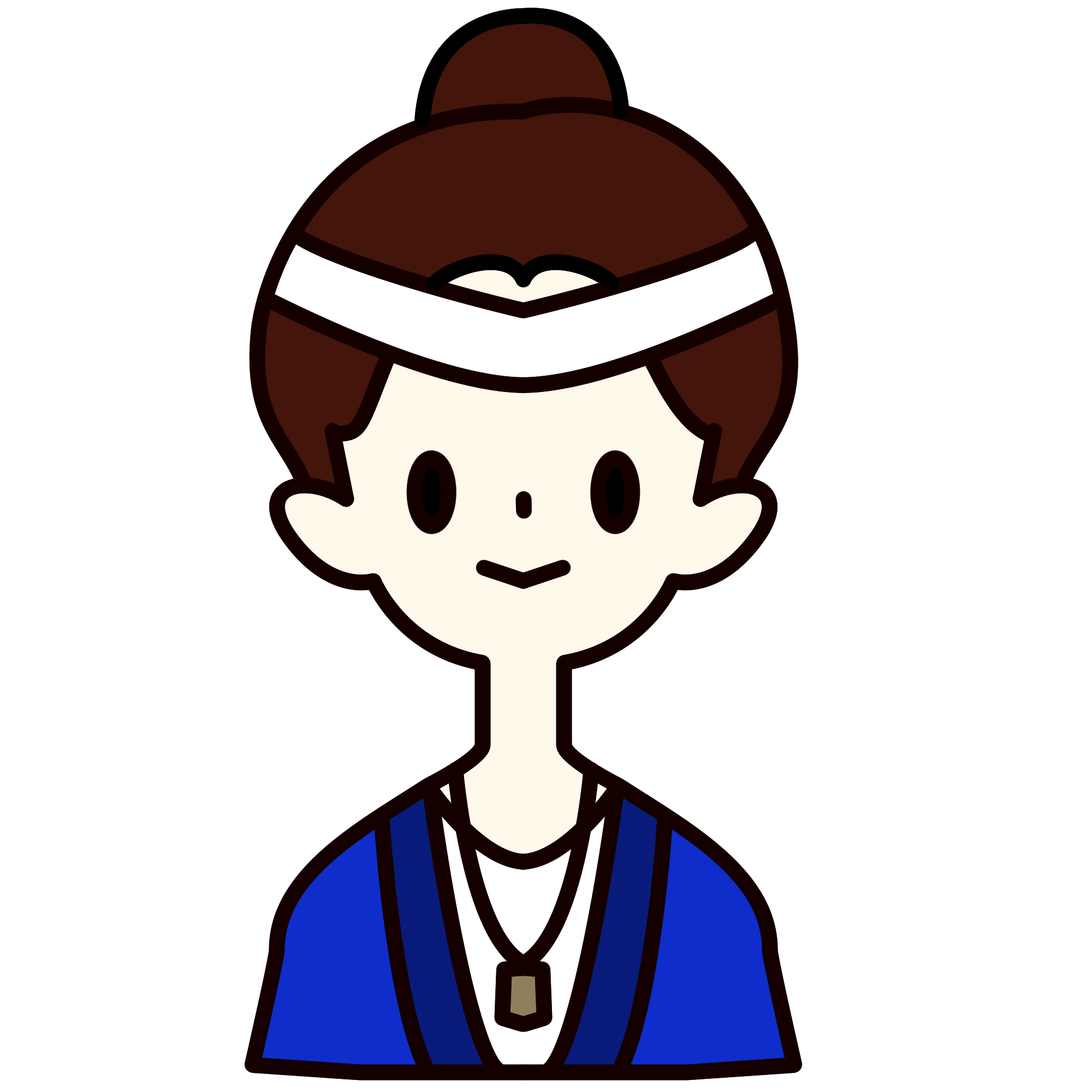 祭りの女性イラスト｜和風イベント人物素材