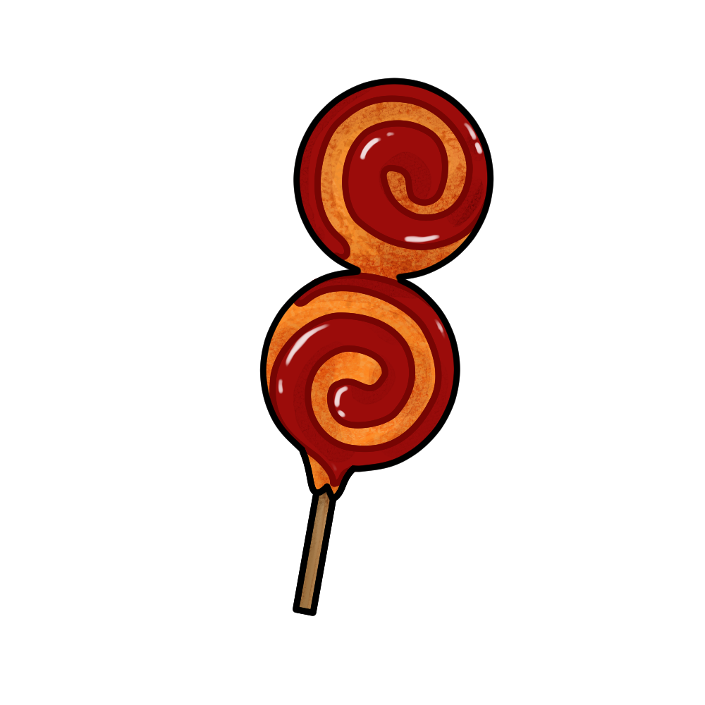 ひょうたんあげのイラスト｜仙台名物・ご当地グルメ素材